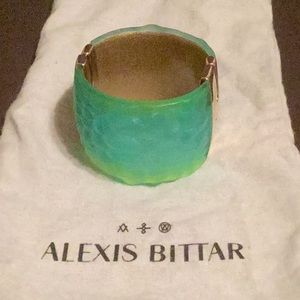Alexis Bittar green cuff